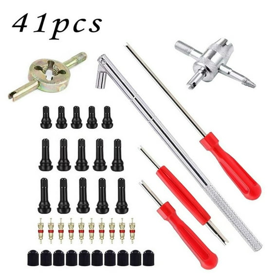 SPRING 41 Pcs Car Quick Tire Valve Replacement Tool For Cars,Atvs Trucks Leaky Valve