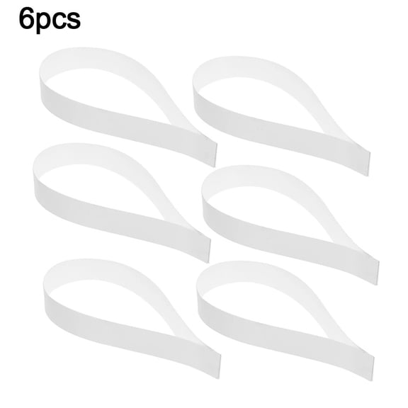 SPRING 6 PCS Mounting Straps Snare Drum Wire Straps Parts Practical Wire Installation Strap Band Assembly Mounting Straps Tools Parts White