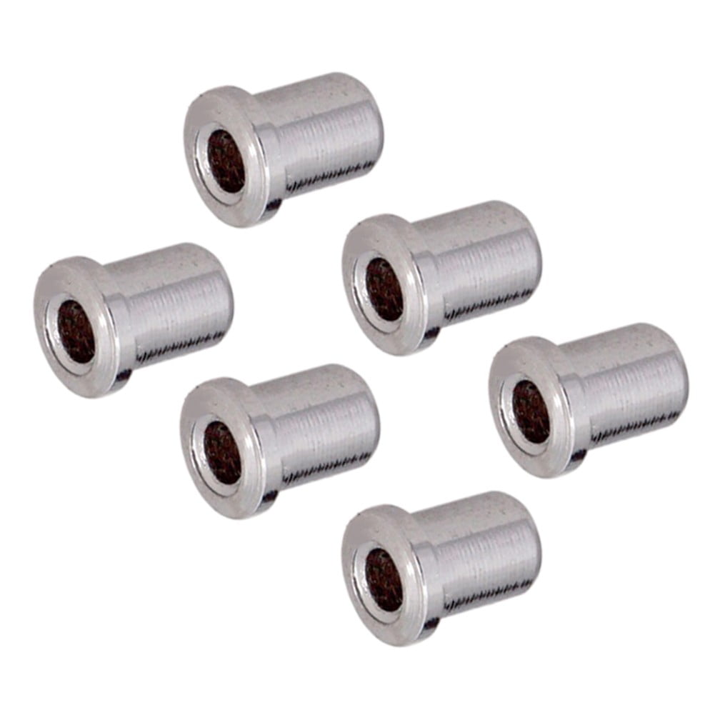 SPRING 6 Pcs Electric Bass Guitar String Thru Body Ferrules Bushing ...
