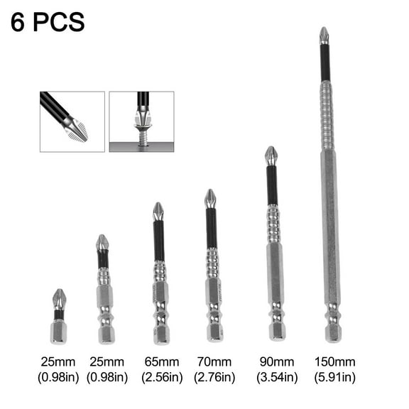 SPRING 6Pcs Anti Slip Screwdriver Set Steel Tools For Professional And Diy Use