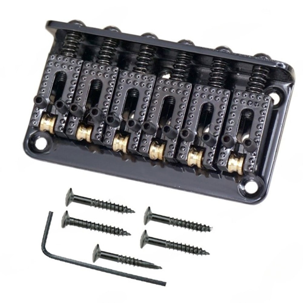 SPRING 6String Guitar Tailpiece Fixed Hardtail Saddle Bridge Electric ...
