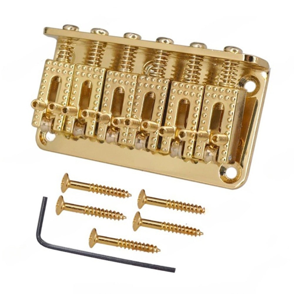 SPRING 6String Guitar Tailpiece Fixed Hardtail Saddle Bridge Electric ...