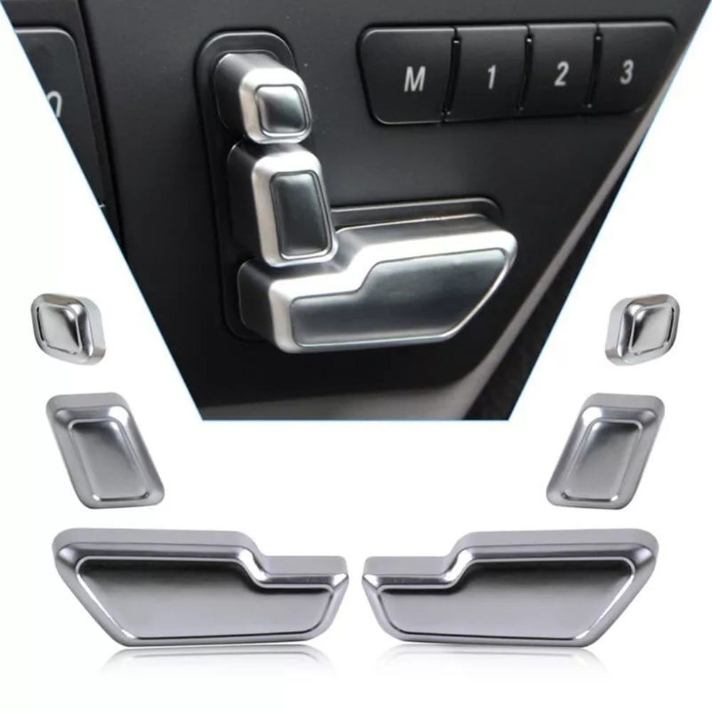 SPRING 6X Car Front Seat Button Adjustment Switch Button Stickers For ...