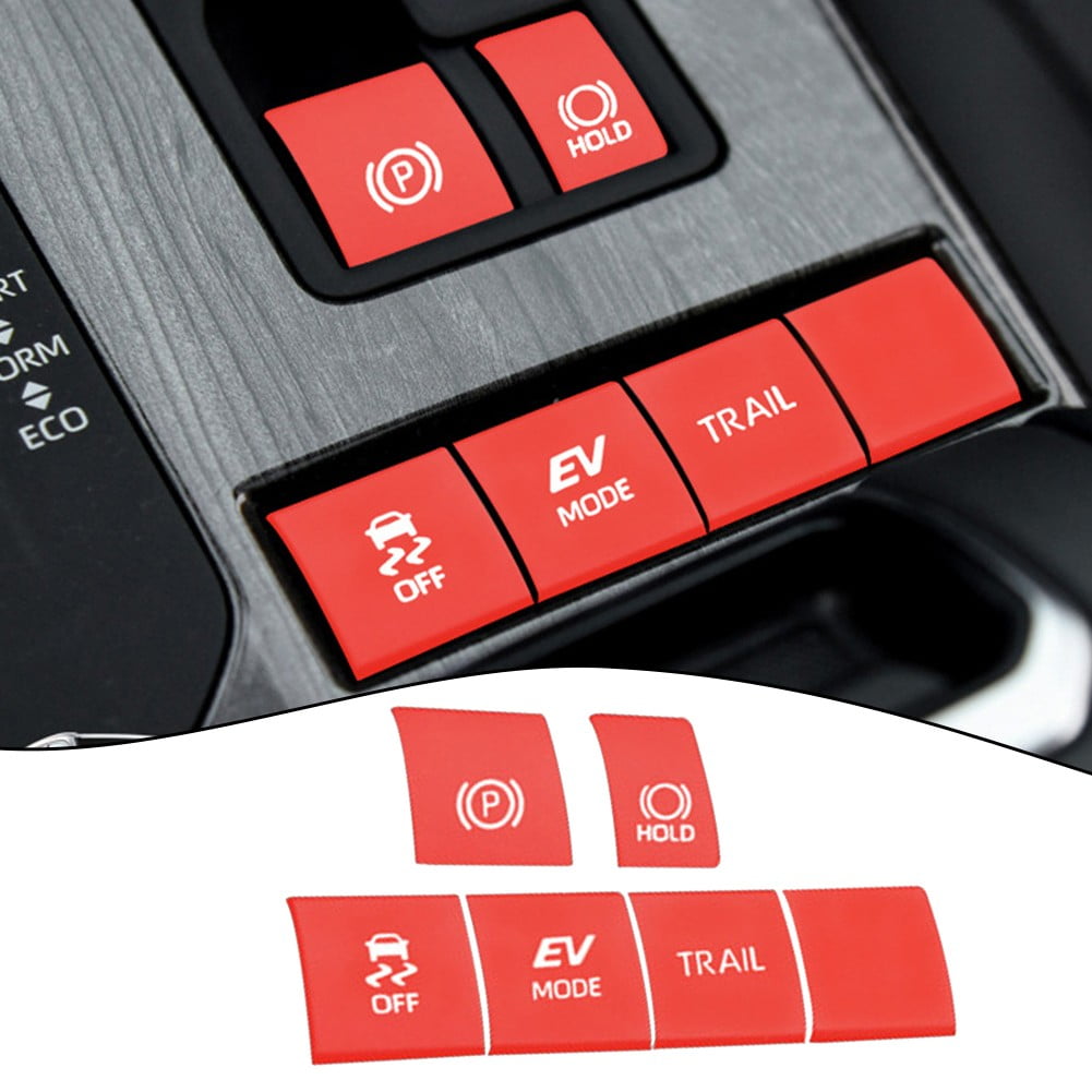 SPRING 6x Aluminum Car Electronic Handbrake Panel Button Trim For ...