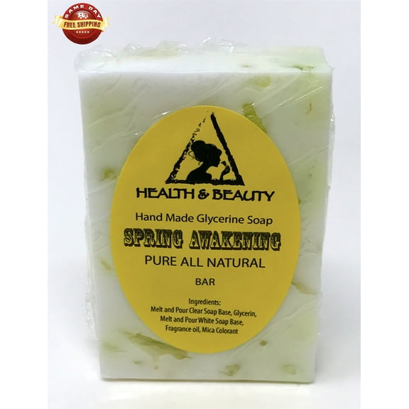 SPRING AWAKENING GLYCERIN SOAP BAR HANDMADE ALL NATURAL MOISTURIZING BODY & SKIN