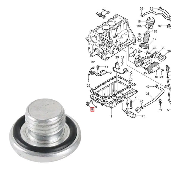 SPRING Aluminium Alloy Engine Oil Drain Sump Designed to Fit For M14 x 1 5 Threads Perfectly Suitable for Opel Cars OE Number 90502556