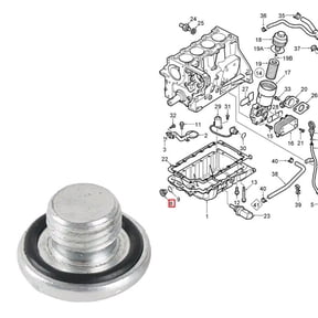 SPRING Aluminium Alloy Engine Oil Drain Sump Designed to Fit For M14 x 1 5 Threads Perfectly Suitable for Opel Cars OE Number 90502556