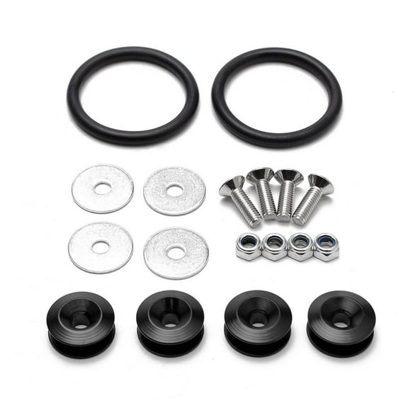 SPRING Aluminum Quick Release Fasteners Bumper Fender Washers Front And Rear Bumper Double Spacer Surrounding Buckle Black