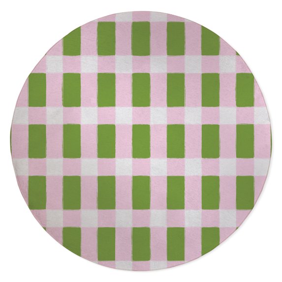 SPRING BLOCKS KIWI Kitchen Mat By Kavka Designs