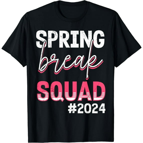 SPRING BREAK SQUAD 2024 Group Vacation Party Beach Week T-Shirt