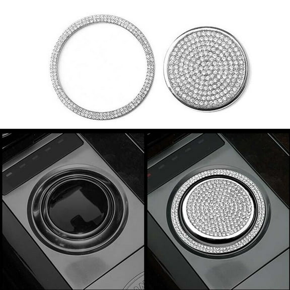 SPRING Car Accessories Gear Shift Knob Trim Aluminum+Crystal Fit For Range Rover