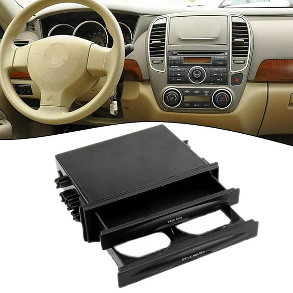 SPRING Car Drinks Mounts Holders Auto Car Single 1 Din Radio Pocket Kit Drink Cup Holder Storage Box Automobiles Holder
