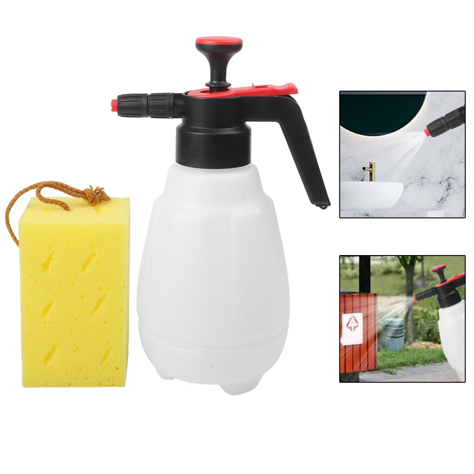 SPRING Car Foam Sprayer 2.5L For Flower Spray Car Wash With Sponge And Spray Head New