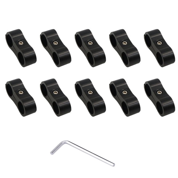 SPRING Car Modification An4-An10 Clamp Automotive Oil Pipe Clamp Double-Hole Fixed