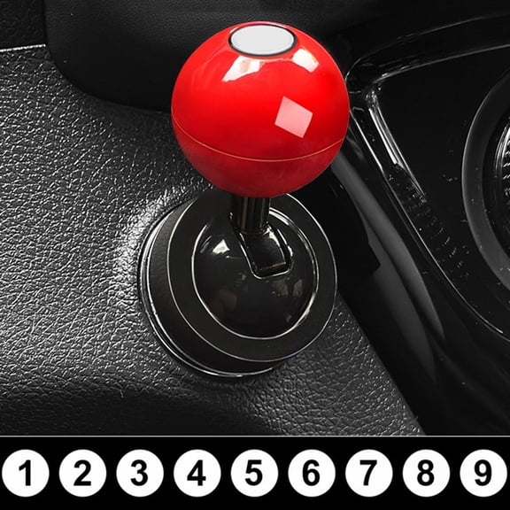 SPRING Car One-Button Start Decorative Button Sticker 1-9 Numbers Optional