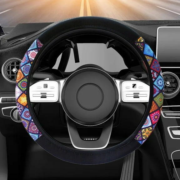 SPRING Custom Steering Universal Car Wheel Cover Car Steering Wheel Cover High-quality