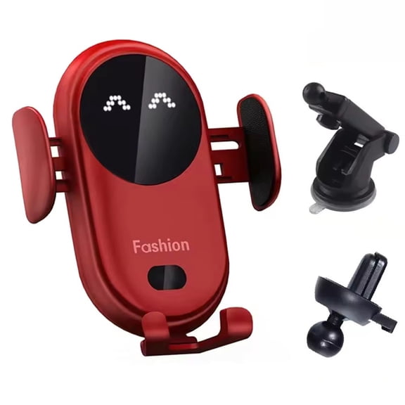 Wireless Car Mount with Automatic Clamping and Fast Charging in