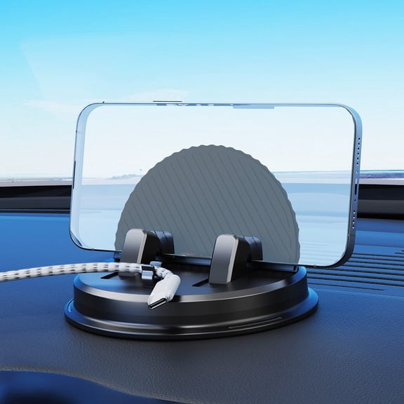 SPRING Dashboard Phone Holder Plate Phone Bracket 360 Rotatable Stands Phone Holder