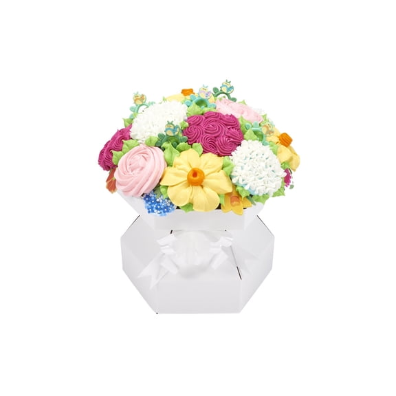 SPRING FLORAL CUPCAKE BOUQUET