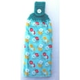 thumbnail image 1 of SPRING FLORAL - JADE FLORAL - HANDMADE DOUBLE/FULL TOWEL CROCHET TOP HANGING KITCHEN TOWEL, 1 of 4
