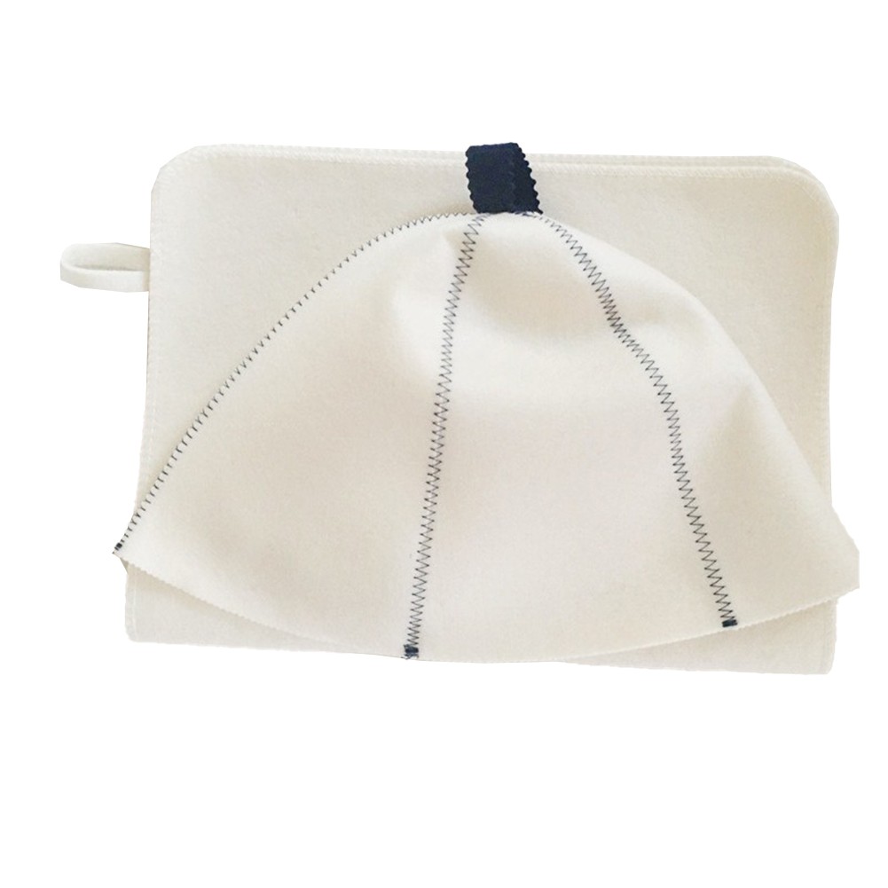 100% Cotton Sauna Set - Grey Hat & Mat Bundle main image 1