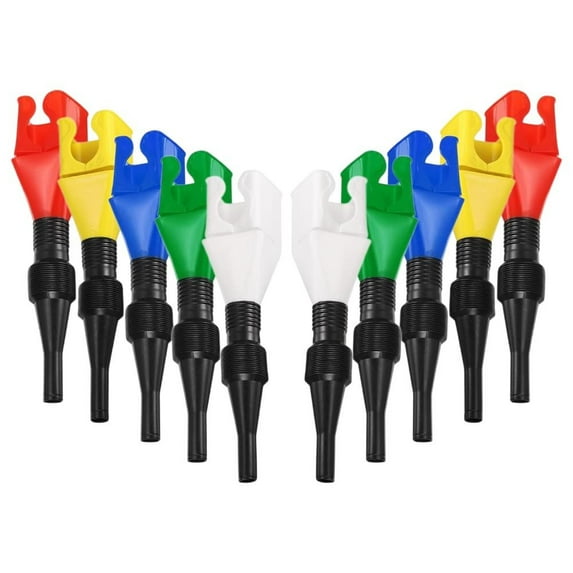 SPRING Flexible Wide Mouth Funnel Set For Cars And Motorcycles 10Pcs Portable Design