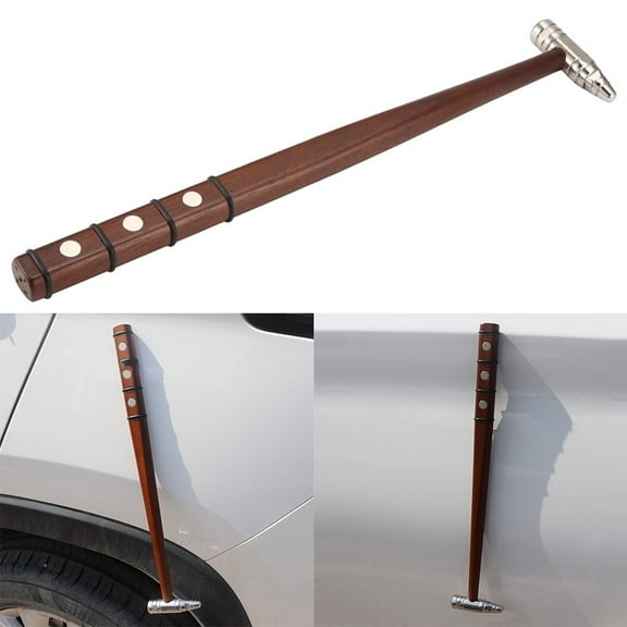 SPRING For Diy Car Repairs Car Dent Repair Hammer Beech Wood Hammer User-Friendly Design Easy Maintenance Design Efficient Dent Removal