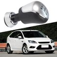 thumbnail image 1 of SPRING For Ford Gear Shift Knob Manual Shifter Black White Abs Leather Design, 1 of 9