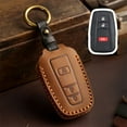 thumbnail image 1 of SPRING For Toyota Keychain Cover Leather Key Case Shell For Camry For Rav4 For C-Hr, 1 of 7