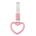 thumbnail image 1 of SPRING Heart shaped Car Electrostatic Strap Decorative Hanging Ring Rear Bumper Ring silver+light pink, 1 of 1
