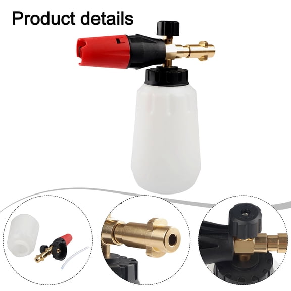 SPRING High Pressure Snow Foam Pot 1L Large Capacity Adjustable Angle Cleaning Tool