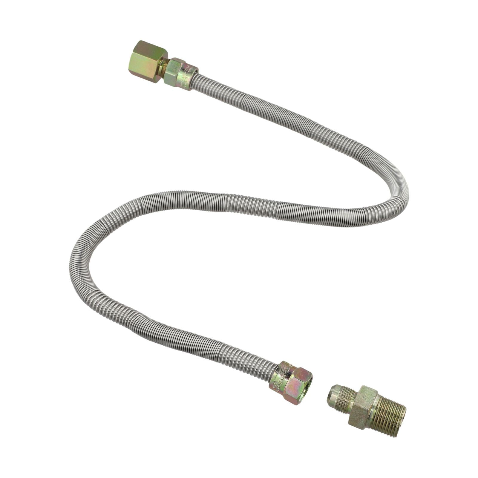 SPRING High Strength Stainless Steel Flexible Gas Line Kit Compatible With Lp