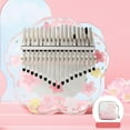 SPRING Kalimba 1721Keys Pink Cherry blossoms Transparent Thumb Piano ...