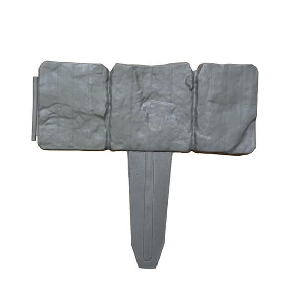 SPRING Lawn Edging Plastic Flexible Stone Look Flower Bed Edging Fence Decorative gary