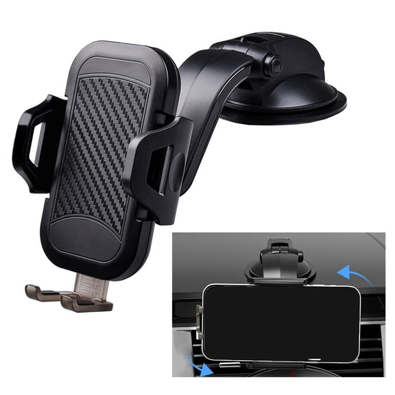 SPRING Lock-On Type Mobile Phone Holder And Stable Car Mounted Phone Stand