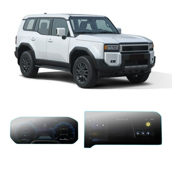 SPRING Navigation Screen + Instrument Tempered Glass For Toyota Land Cruiser Lc250 24+