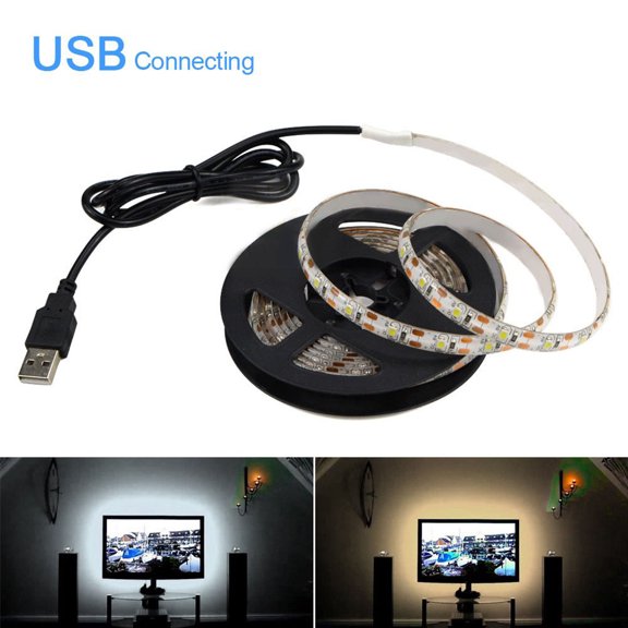SPRING PARK 0.5/1/2/3/4/5m DC 5V USB 3528 SMD LED Strip Light Wardrobe TV Background Decor