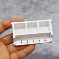 thumbnail image 1 of SPRING PARK 1/12 Mini Dollhouse Wooden Storage Rack with Hook Kitchen Furniture Accessory, 1 of 7
