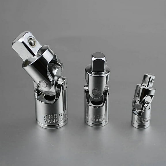 SPRING PARK 1/2 1/4 3/8 inches Chrome Universal Joint Adapter Socket Wrench Hardware Tool
