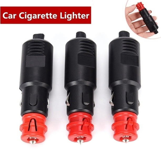 SPRING PARK 1/2/3Pcs Car Auto Cigarette Lighter Male Plug Socket Adaptor  Power Connection
