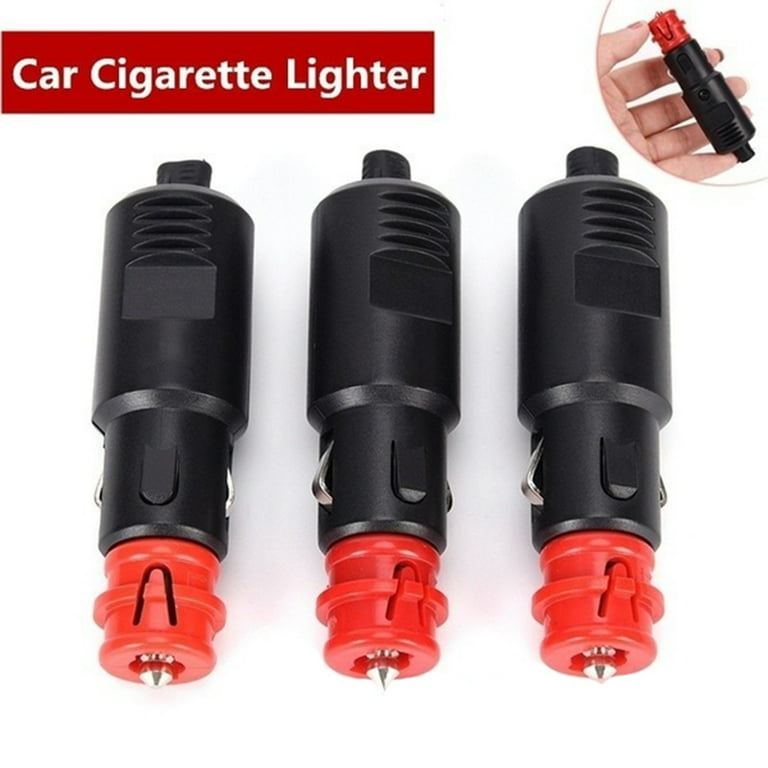 SPRING PARK 1/2/3Pcs Car Auto Cigarette Lighter Male Plug Socket Adaptor  Power Connection
