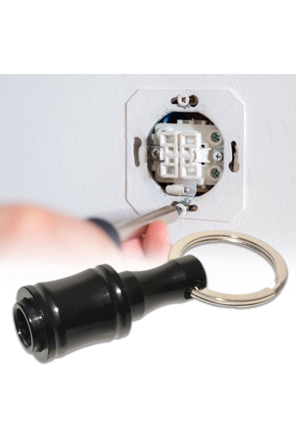 1/4 inch Aluminum Alloy Colorful Screwdriver Bit Extension Rod Adapter Keychain