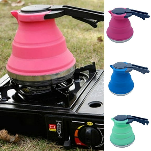 SPRING PARK 1.5L Travel Foldable Electric Kettle, Collapsible Electric Kettle Silicone Small Electric Kettle Boiling Water