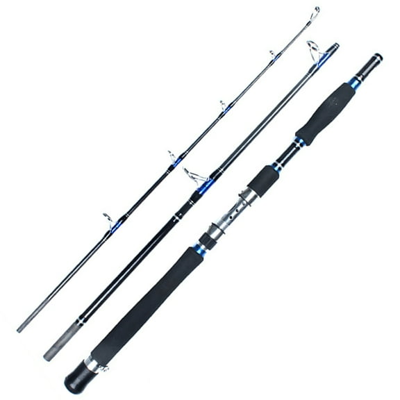 SPRING PARK 1.8/2.1m 3 Section Carbon Fiber Spinning Telescopic Fishing Rod Telescopic Sea Pole Fish Rod