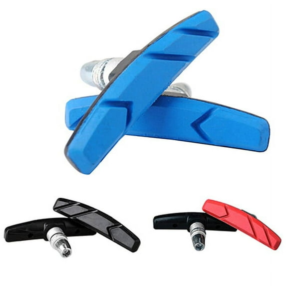 SPRING PARK 1 Pair Bike Brake Pads Set, Road Mountain Bicycle V-Brake Blocks Shoes Rubber Pads Blocks, No Noise No Skid