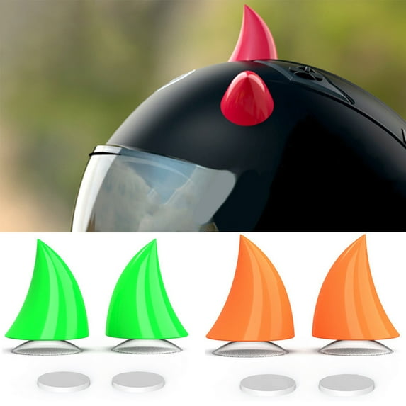 SPRING PARK 1 Pair Cute Ox Horn for Helmet ABS Decoration Accessory Suction Cups ffor Bicycle Helmet, Ski Helmet, Motorcycle Helmet, Snowboard Helmet