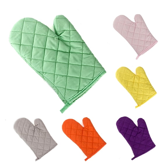 SPRING PARK 1 Pair Oven Glove Kitchen Cooking Pot Holder Thick Heat Resistant Mitt Mittens
