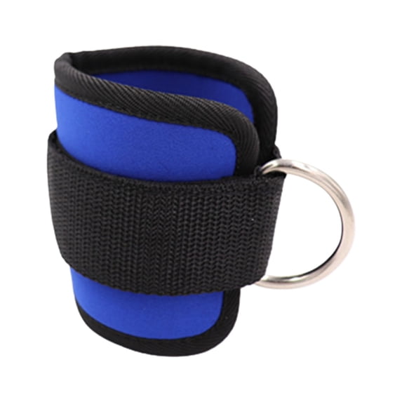 SPRING PARK 1 Pair Padded Ankle Straps with D-Ring Adjustable Diving Cotton Cuffs to Enhance Legs, Abs & Glutes for Men & Women