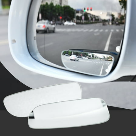 SPRING PARK 1 Pair Square Blind Spot Mirror 360 Degree ABS Glass Universal for Vehicles Car