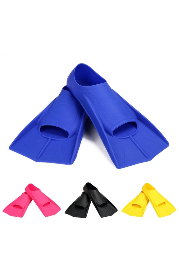 1 Pair Swim Fins Snorkel Fins Short Diving Fins Swim Flippers Open Heel for Lap Swimming Snorkeling Diving Adult Men Women Kids Travel Size